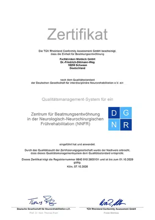 2026 10 Zertifikat Weaning